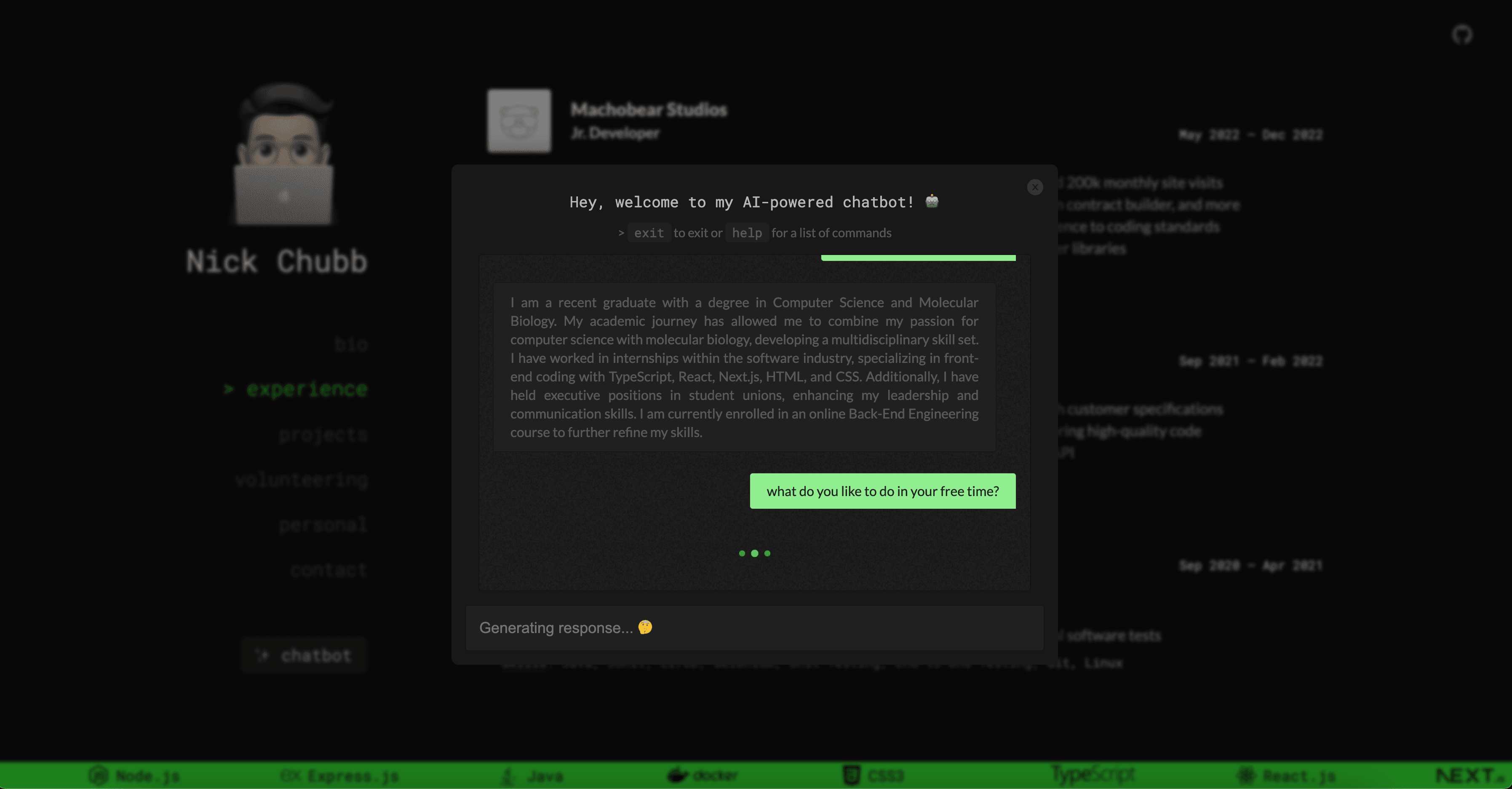 React Popup Chat Window